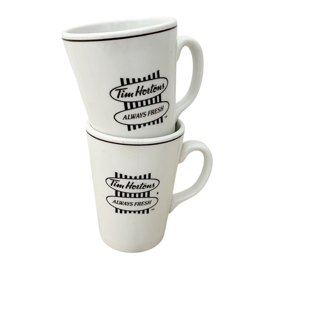 Two Steelite International England Tim Hortons Always Fresh Coffee Mugs
